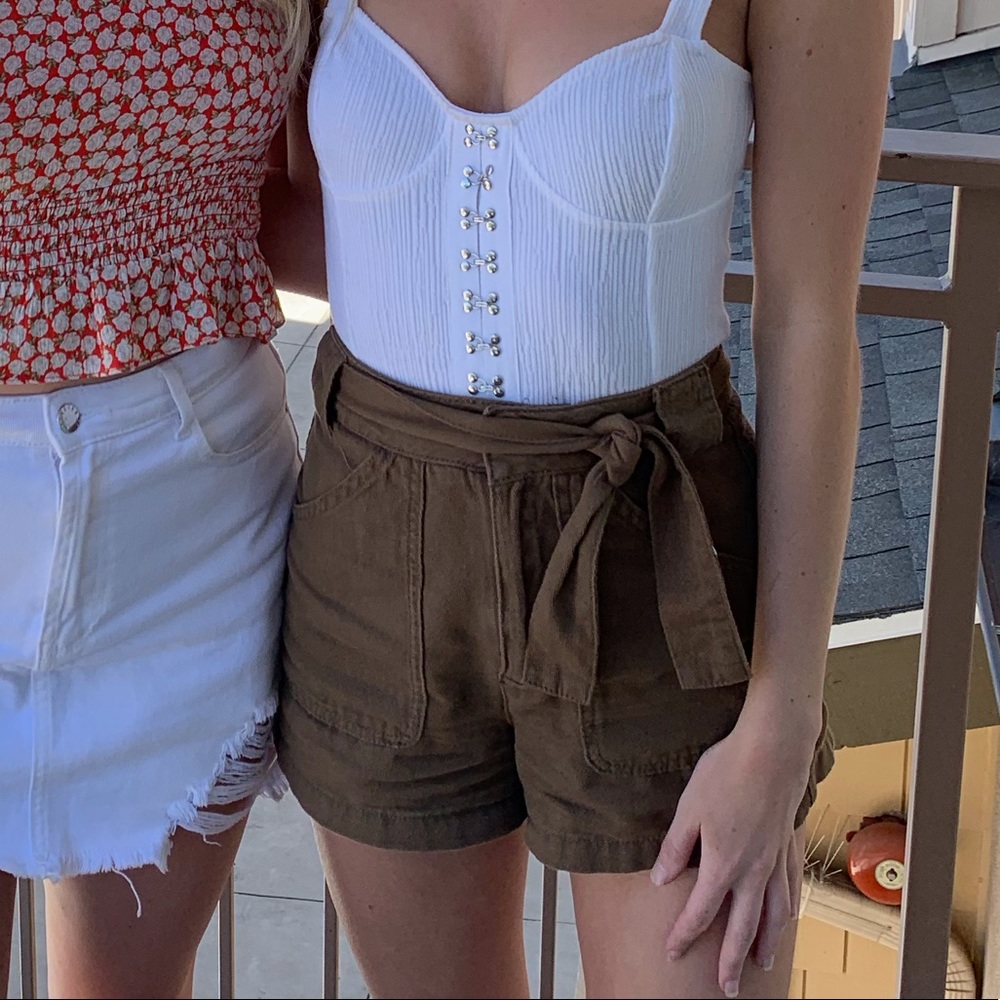 Topshop high waisted shorts